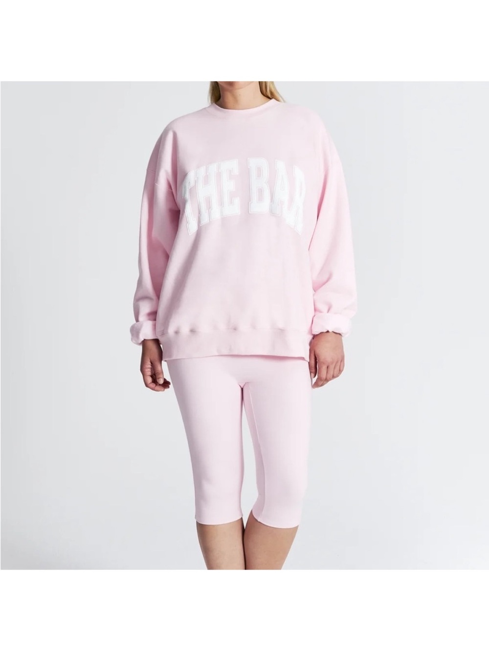 The Bar Varsity Crewneck Oversized Sweatshirt - Picture 2 of 5